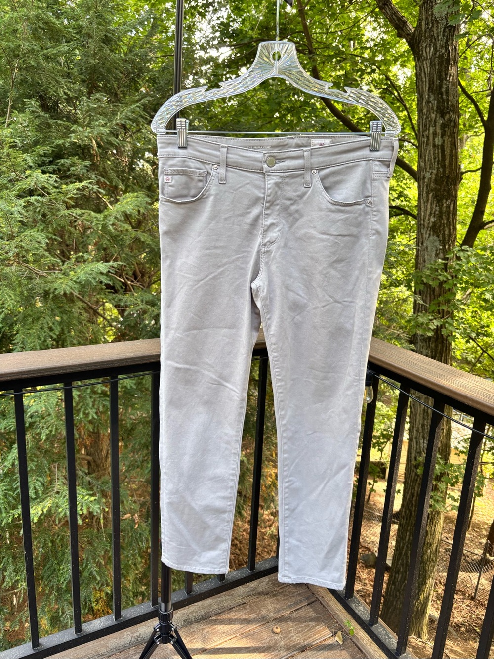 Adriano Goldschmied "The Prima Crop" Cigarette crop pants